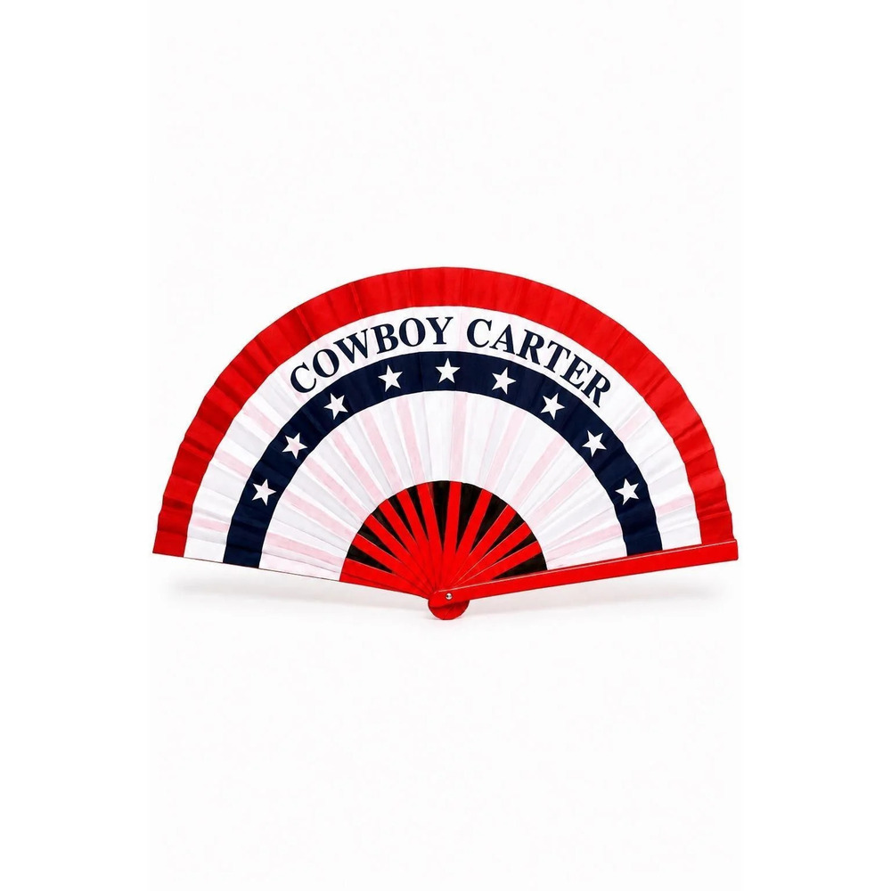 Cowboy Carter Clack Fan | Double-Sided Concert Hand Fan